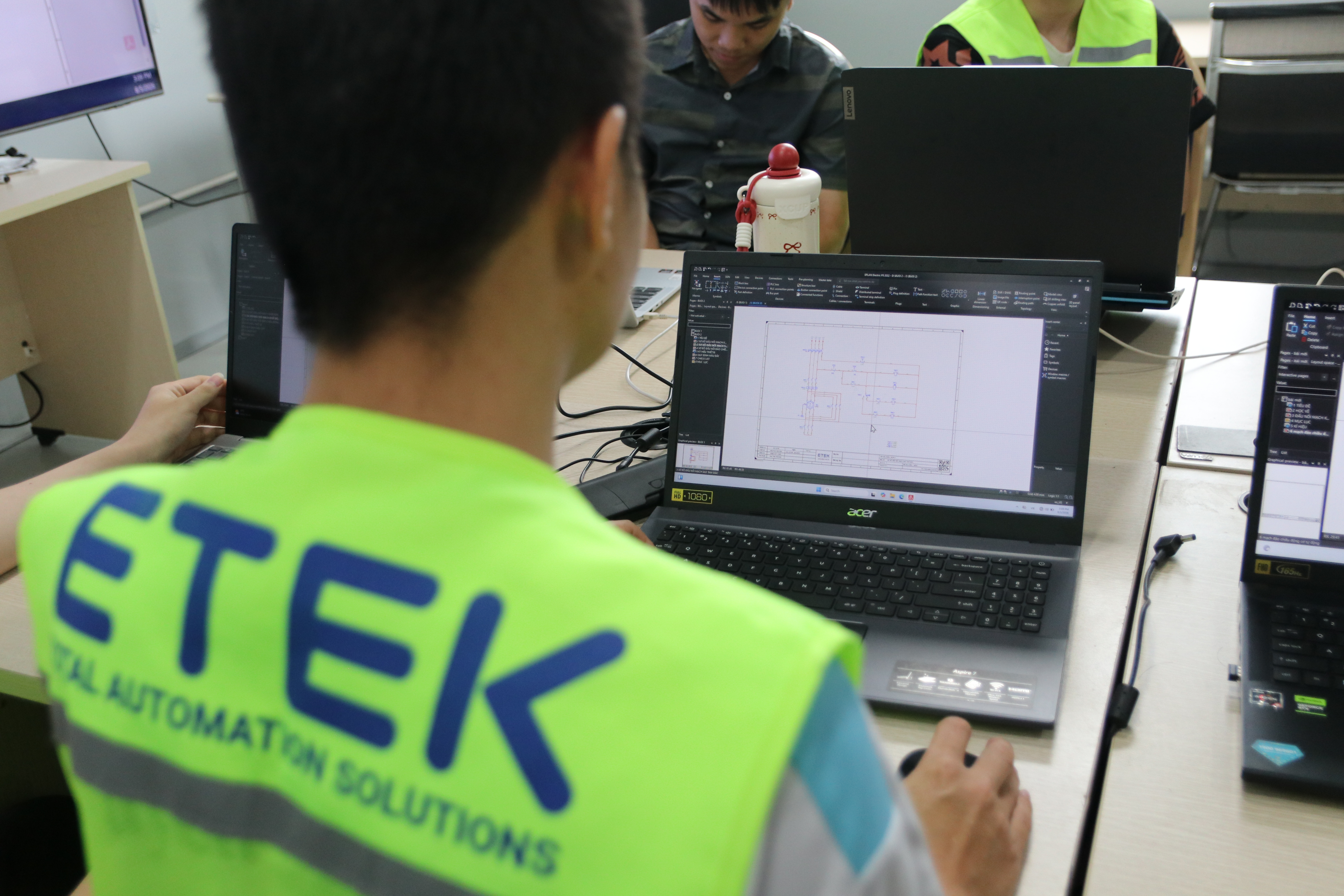 Etek didactic equipment thiết bị đào tạo training equipemnt Đào tạo thiết kế điện công nghiệp cho sinh viên Cơ điện tử